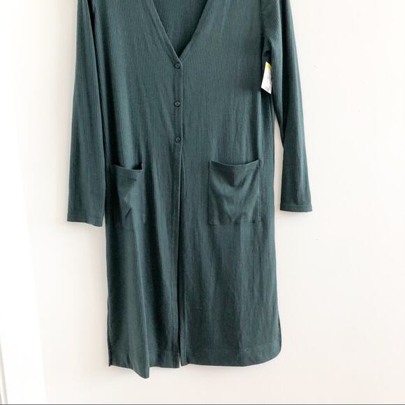 NWT Halogen Cardigan Sweater Green Petite Small - Picture 4 of 6